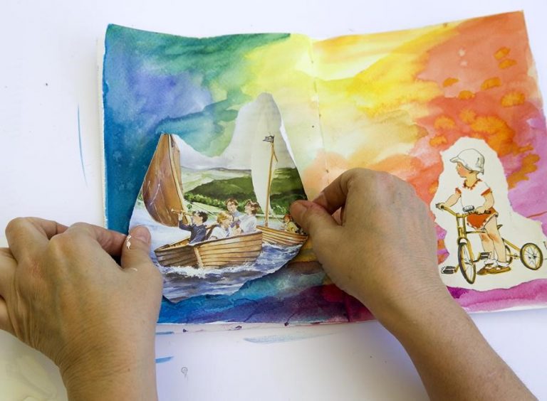 Using the power of our subconscious with visual art diary and mindful art
