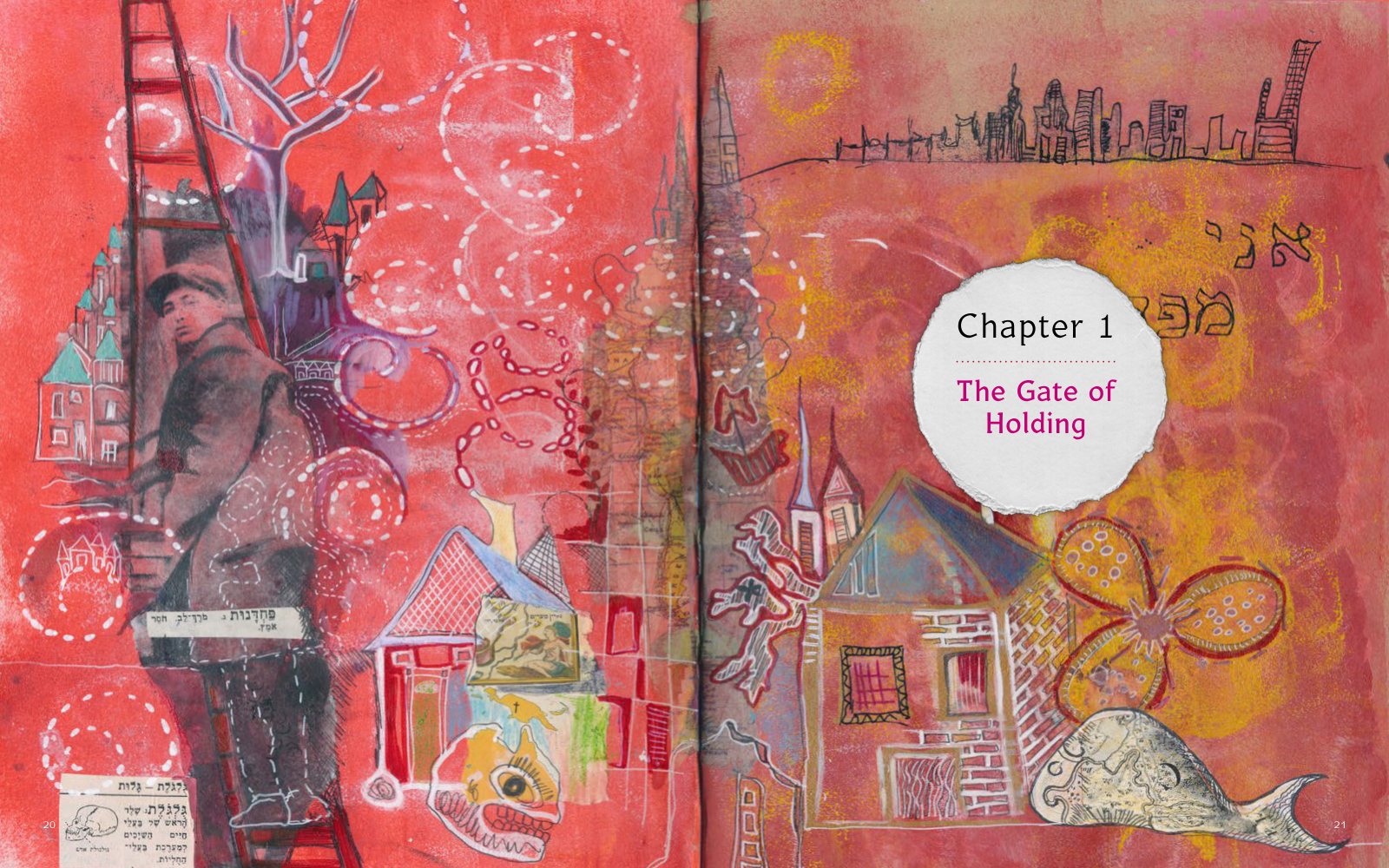 Inside Gates of Hope Art Journal, spread 1