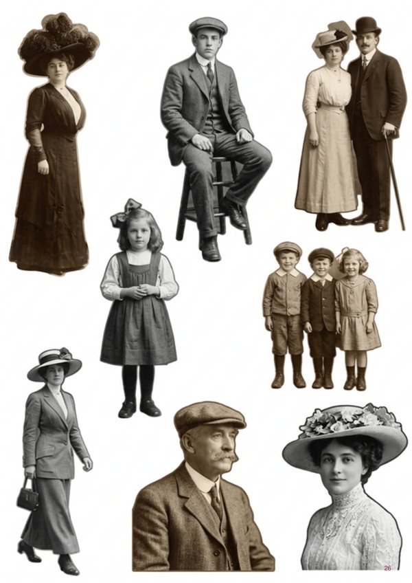 A page of images from Family & Roots