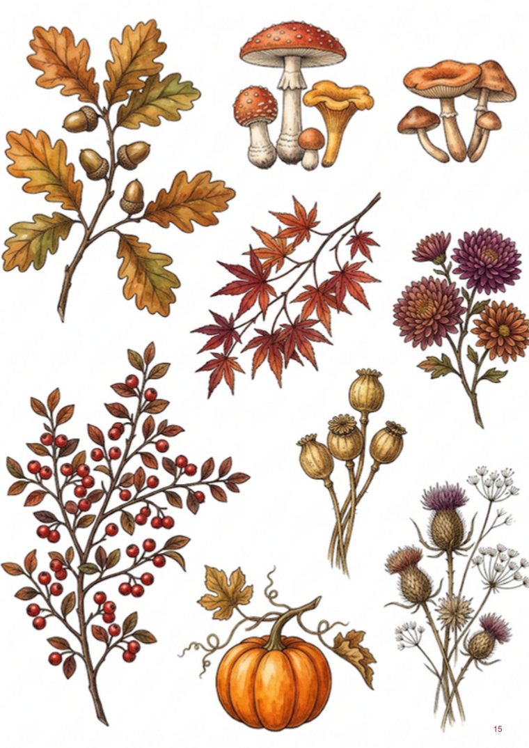 A page of images from Nature & Seasons