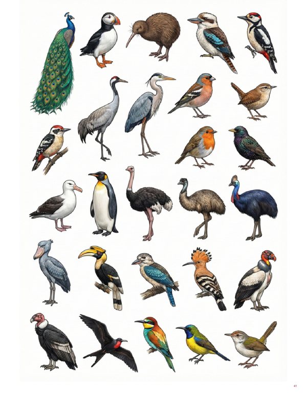 A page of images from the kits