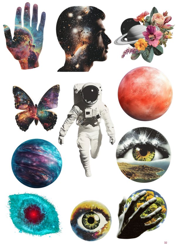 A page of images from Women & Faces