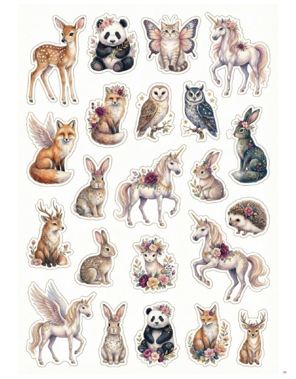 A page of images from the kits