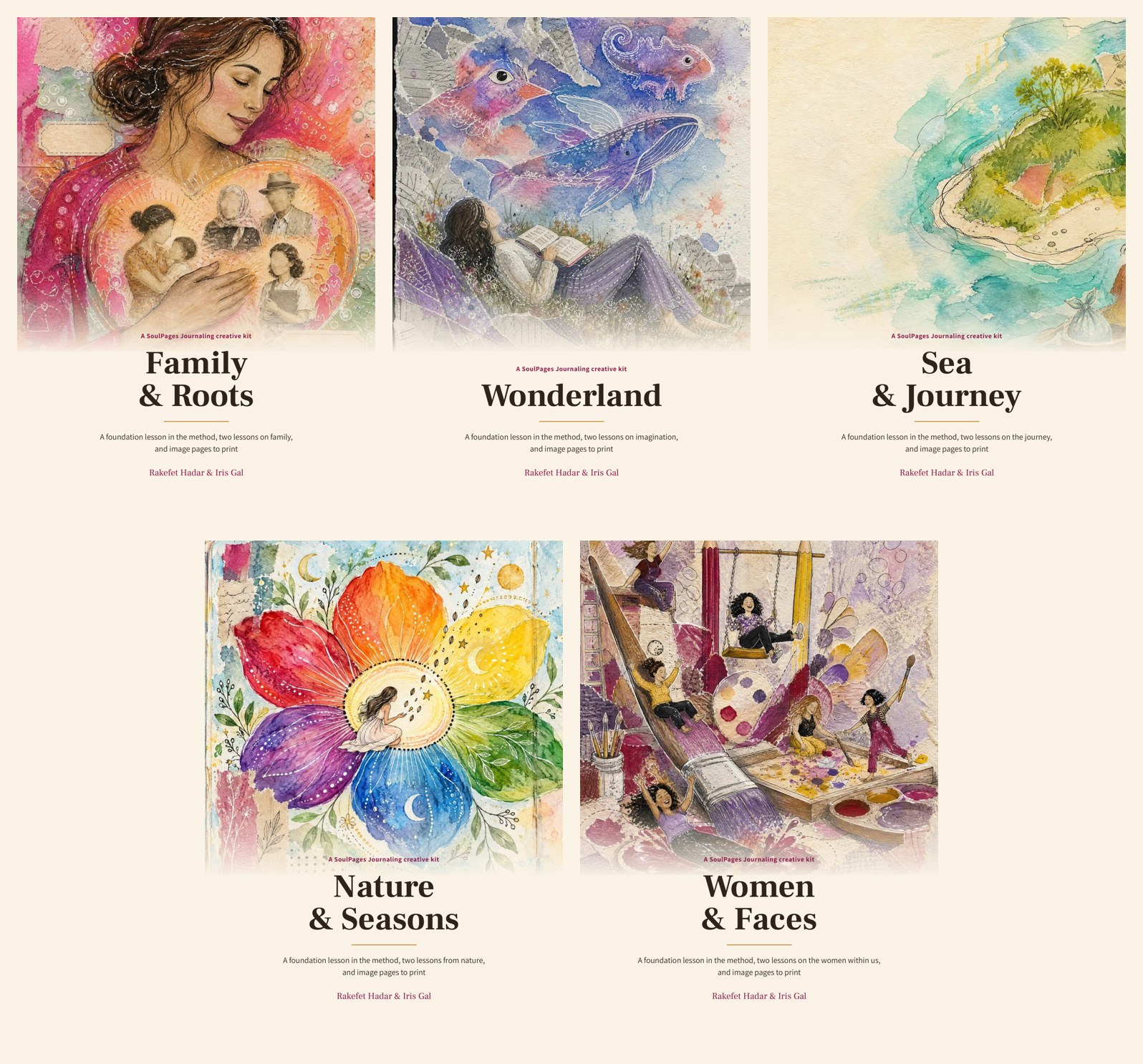 The covers of the Cut & Paste kits