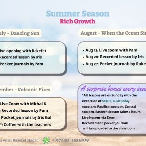 Summer & Autumn Seasons- Rich Growth